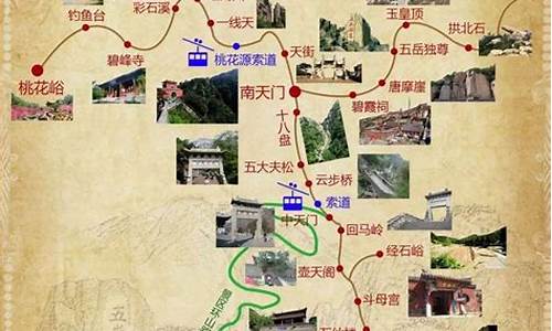 泰山攻略线路图,泰山攻略完整版